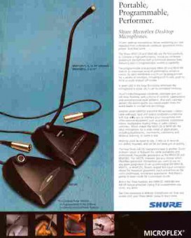 Буклет Shure Portable, Programmable, Performer, 55-1320, Баград.рф